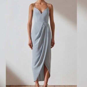 Shona Joy cornflower US size S (AU size 8) draped cocktail dress